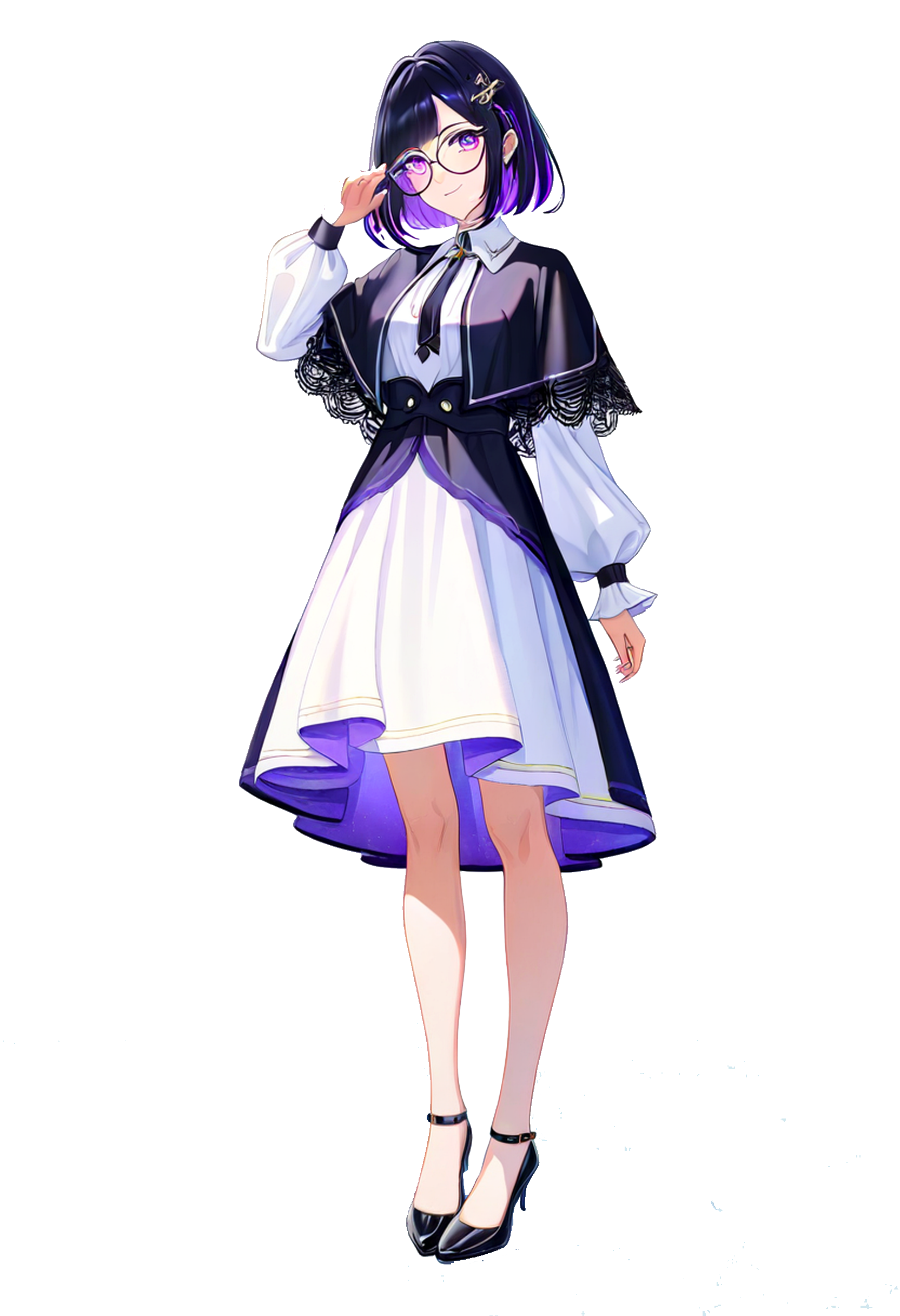 ComfyUIで生成したゴシック司書風キャラクター